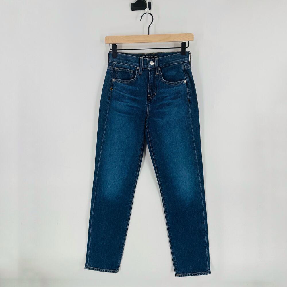 Veronica Beard Ryleigh High Rise Slim Jeans Cotton Blend Straight Leg Sz 23/000 - Picture 8 of 8